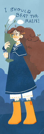 Rainy Day Bookmark - Front