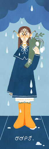 Rainy Day Bookmark - Back