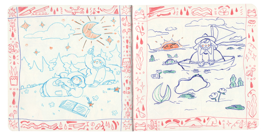 Witch Sketchbook Pages