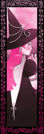 Witch Bookmark - Back